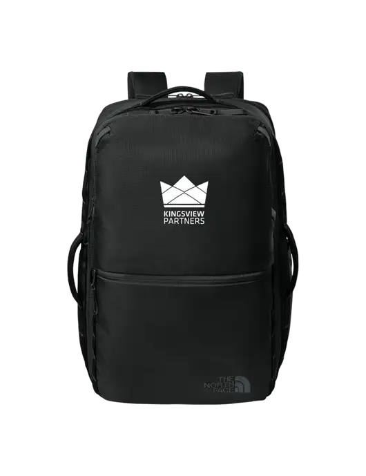 The North Face 35L Black Travel Backpack w/Kingsview Partners Logo