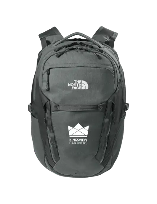 The North Face 31L Royal Arch Dark Medium Grey Backpack w/Kingsview Partners Logo