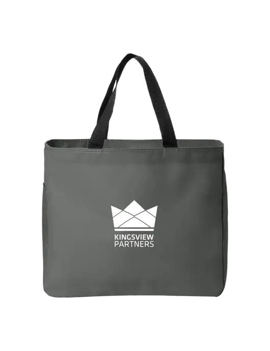 Essential Dark Grey Tote w/Kingsview Partners Logo