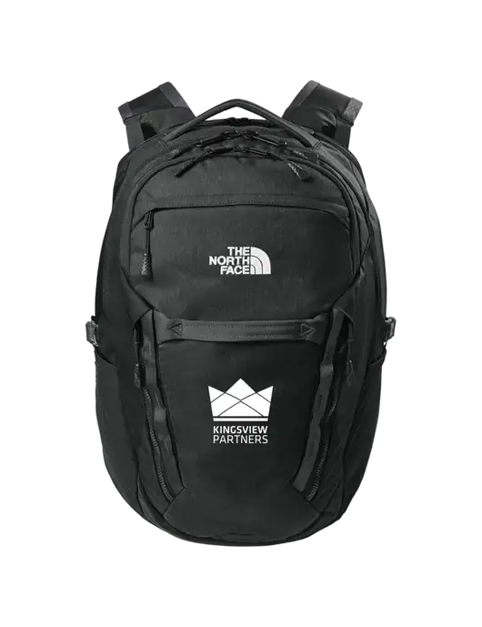 The North Face 31L Royal Arch Black Backpack w/Kingsview Partners Logo