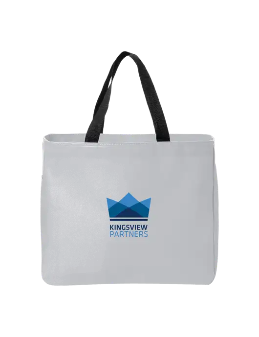 Essential Light Grey Tote w/Kingsview Partners Logo