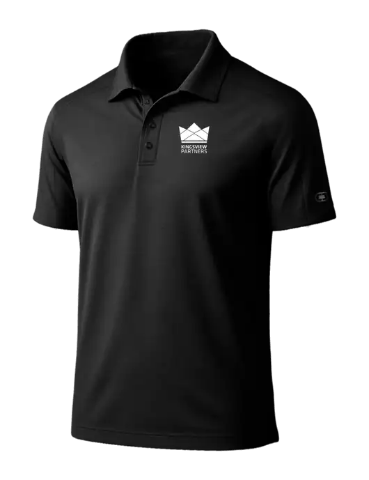 OGIO Linear Black Polo w/Kingsview Partners Logo