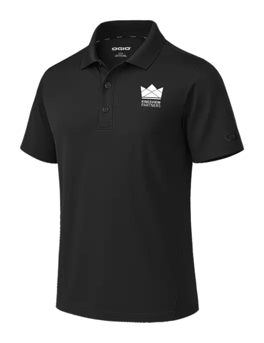 OGIO Envision Black Polo w/Kingsview Partners Logo