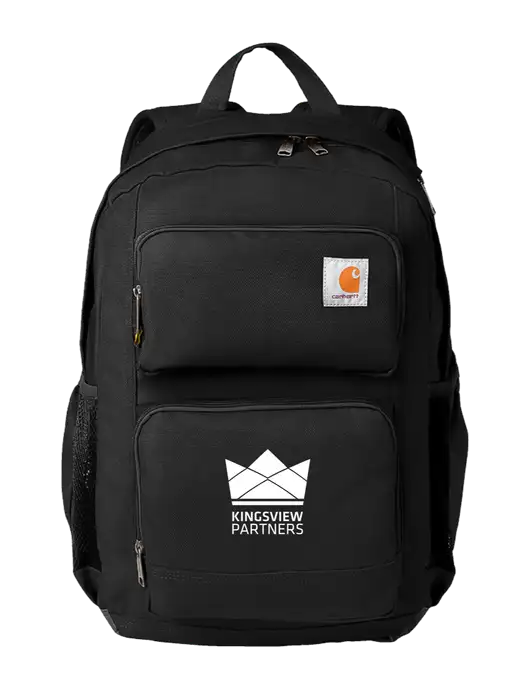Carhartt 28L Foundry Series Dual-Compartment Black Backpack w/Kingsview Partners Logo