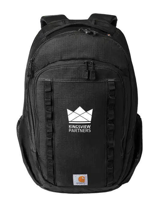 Carhartt 25L Ripstop Black Backpack w/Kingsview Partners Logo