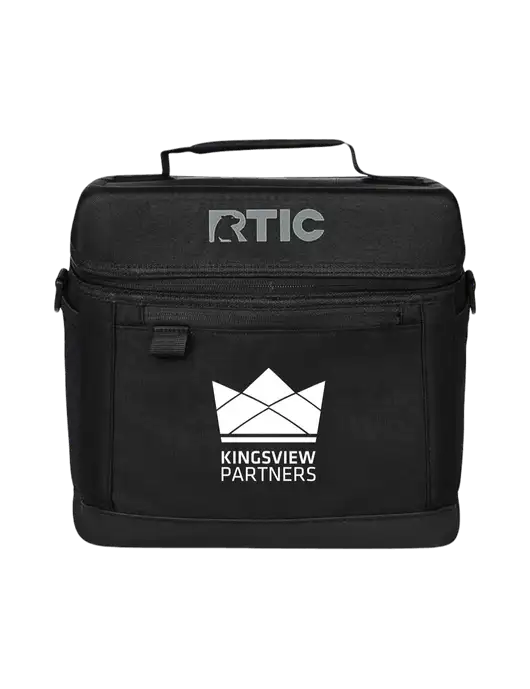 RTIC 15 Can Everyday Black Cooler w/Kingsview Partners Logo