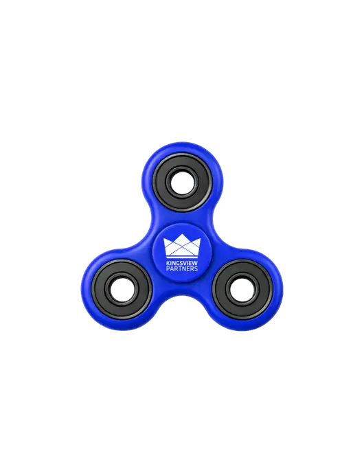 Royal Blue Fidget Spinner w/Kingsview Partners Logo