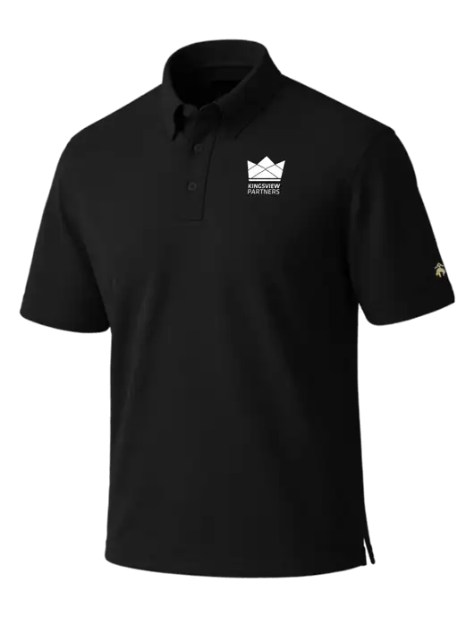 Brooks Brothers Pinpoint Pique Black Dress Polo w/Kingsview Partners Logo