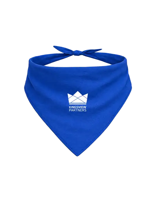 Royal Pet Bandana Small w/Kingsview Partners Logo