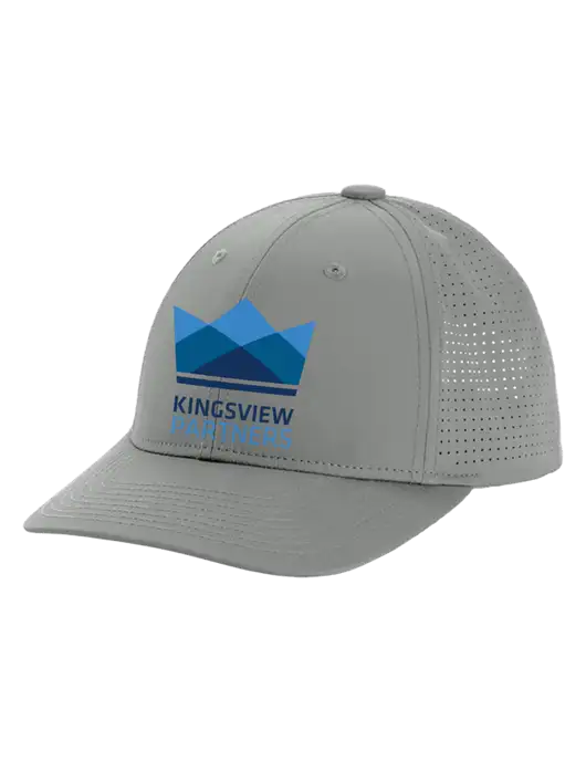 Pro-Cut Structured Snapback with Pinhole Mesh Medium Grey Cap w/Kingsview Partners Logo