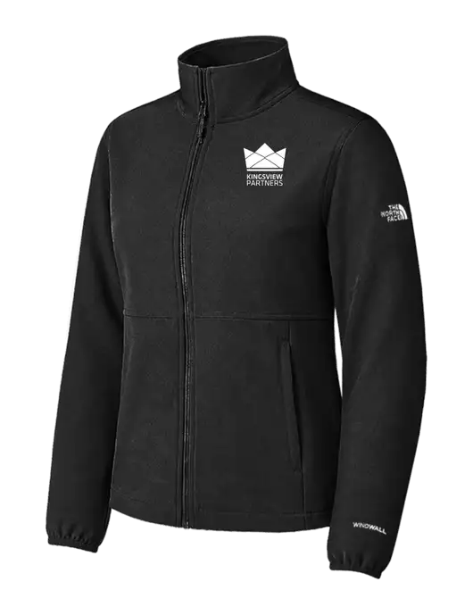 The North Face Womens Black Edge Stretch Soft Shell Jacket w/Kingsview Partners Logo