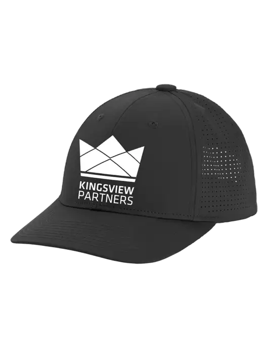 Pro-Cut Structured Snapback with Pinhole Mesh Very Dark Grey Cap w/Kingsview Partners Logo