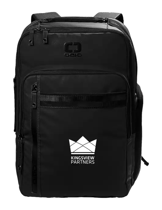 OGIO Commuter XL Black Backpack w/Kingsview Partners Logo