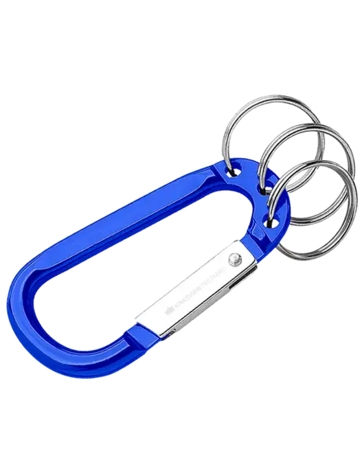 Royal 3 Ring Carabiner Clip w/Kingsview Partners Logo