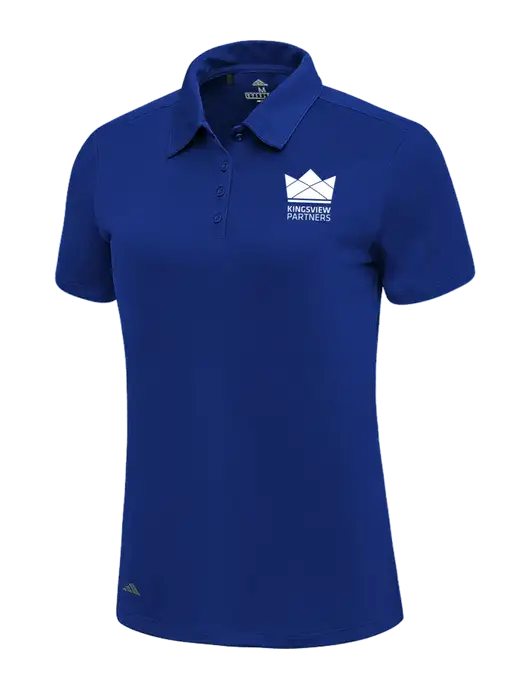 Adidas Dark Royal Womens Ultimate Solid Polo w/Kingsview Partners Logo